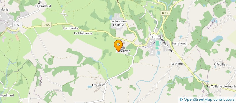 localisation de l'entreprise LE VIGEN à EYJEAUX