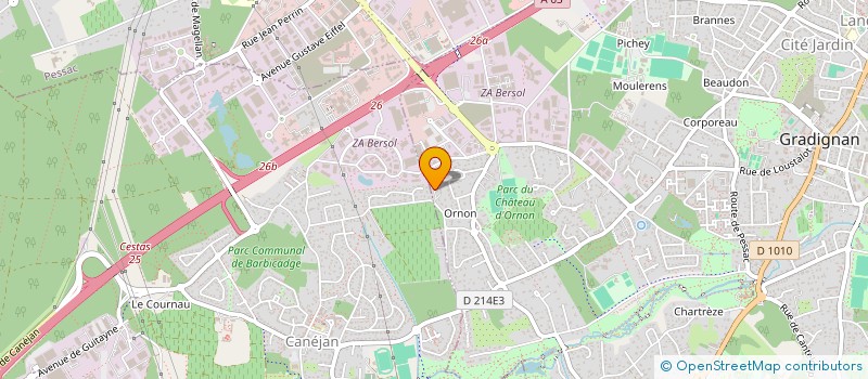 localisation de l'entreprise LE VIGNAS-ARGENTIERES à GRADIGNAN