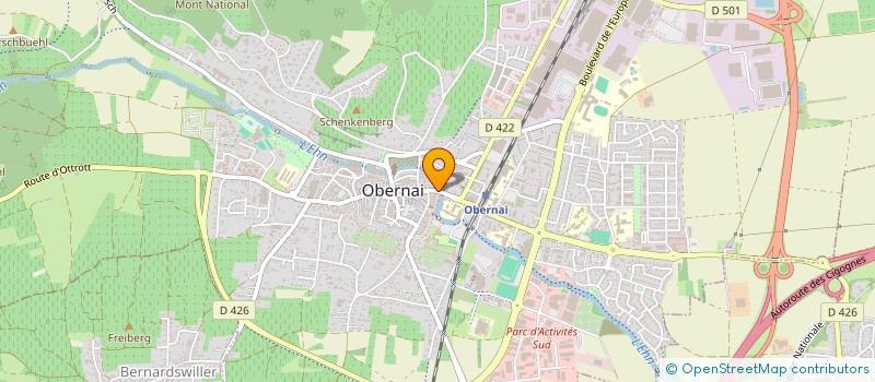 localisation de l'entreprise LE VIGNAUD  OBERNAI