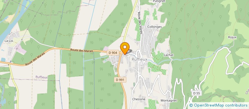 localisation de l'entreprise LE VIGNERON SAVOYARD SOCIETE COOPERATIVE AGRICOLE  RUFFIEUX
