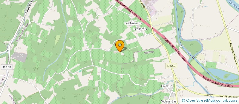 localisation de l'entreprise LE VIGNOBLE DE MICHELET à BUZET-SUR-BAISE