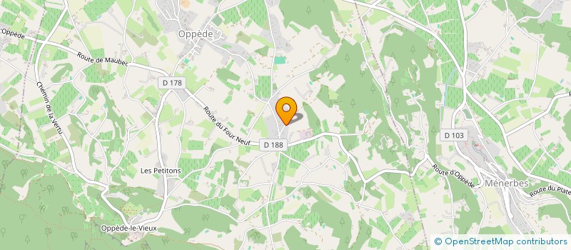 localisation de l'entreprise LE VIGNOBLE ENSOLEILLE  OPPEDE