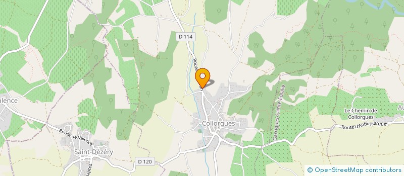 localisation de l'entreprise LE VIGNOBLE THEOPHILE  COLLORGUES