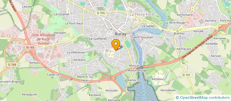 localisation de l'entreprise LE VIGOUROUX  PLOUGOUMELEN