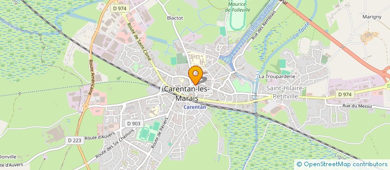 localisation de l'entreprise LE VIKING D'ISIGNY à CARENTAN-LES-MARAIS