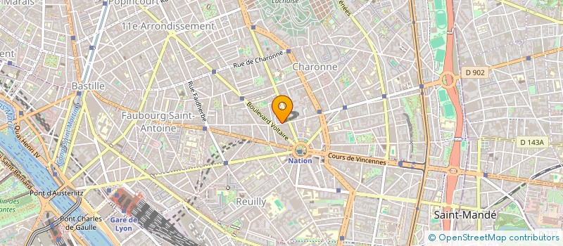 localisation de l'entreprise LE VILAIN PETIT CABARET  PARIS