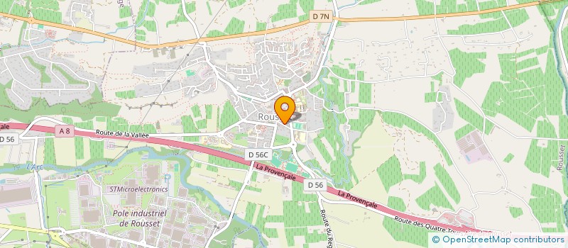 localisation de l'entreprise LE VILLAGE  ROUSSET