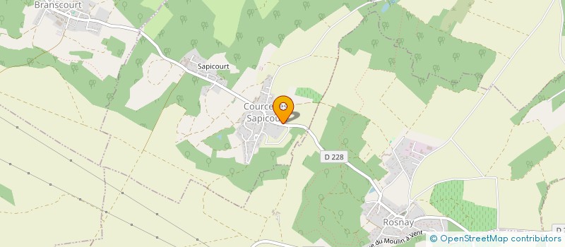 localisation de l'entreprise LE VILLAGE  COURCELLES-SAPICOURT