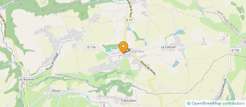 localisation de l'entreprise LE VILLAGE  LA BATIE-MONTGASCON