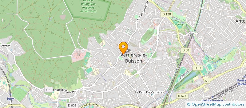 localisation de l'entreprise LE VILLAGE à VERRIERES-LE-BUISSON