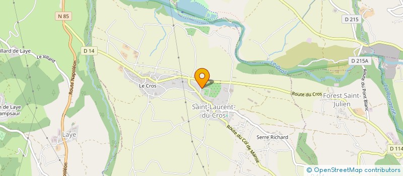 localisation de l'entreprise LE VILLAGE à SAINT-LAURENT-DU-CROS