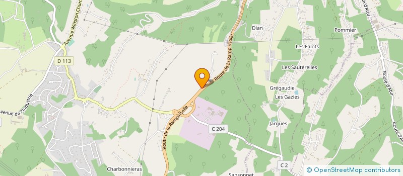 localisation de l'entreprise LE VILLAGE  COULOUNIEIX-CHAMIERS