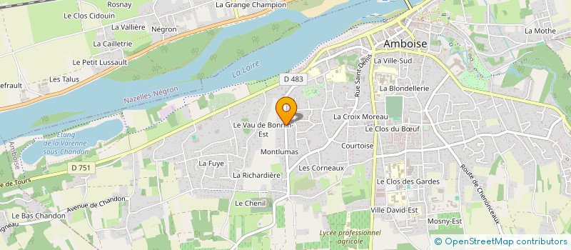 localisation de l'entreprise LE VILLAGE AUX DAMES  AMBOISE