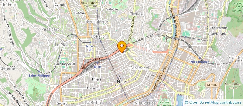 localisation de l'entreprise LE VILLAGE BLEU  NICE