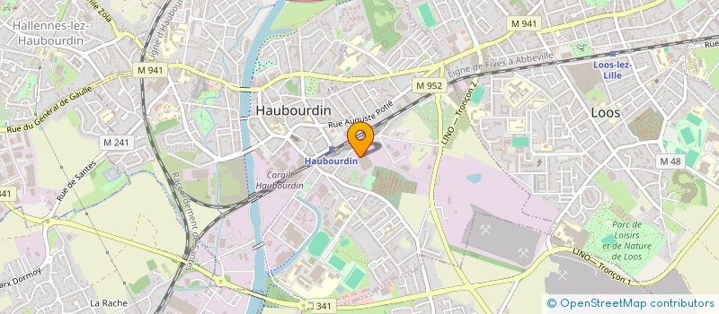 localisation de l'entreprise LE VILLAGE BTP à HAUBOURDIN