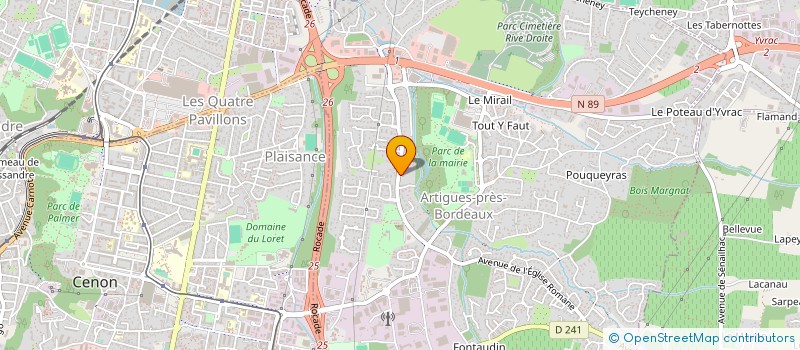 localisation de l'entreprise LE VILLAGE COMMERCIAL TARNOS à ARTIGUES-PRES-BORDEAUX