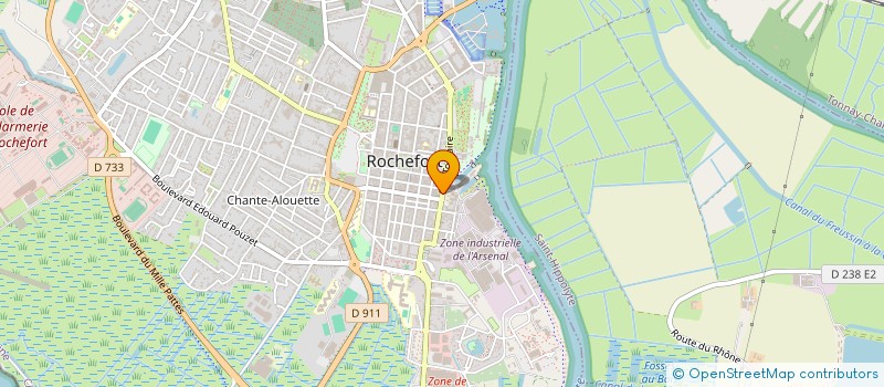 localisation de l'entreprise LE VILLAGE DE NOEL  ROCHEFORT