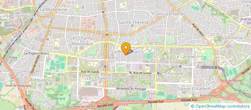 localisation de l'entreprise LE VILLAGE DES CASTORS  RENNES