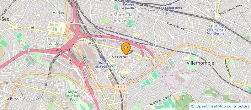 localisation de l'entreprise LE VILLAGE DES FEMMES ( VDF ) à ROSNY-SOUS-BOIS