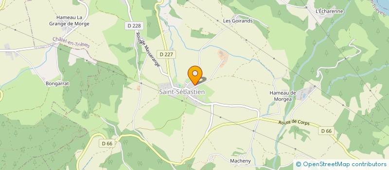 localisation de l'entreprise LE VILLAGE DES MARIONNETTES DE CHATEL-EN-TRIEVES à CHATEL-EN-TRIEVES