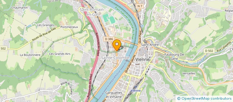 localisation de l'entreprise LE VILLAGE DES SOINS - SAINT-ROMAIN-EN-GAL  SAINT-ROMAIN-EN-GAL