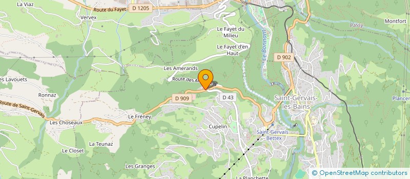 localisation de l'entreprise LE VILLAGE DU PICC à SAINT-GERVAIS-LES-BAINS