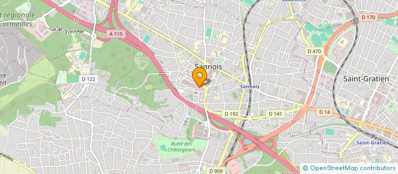 localisation de l'entreprise LE VILLAGEOIS  SANNOIS