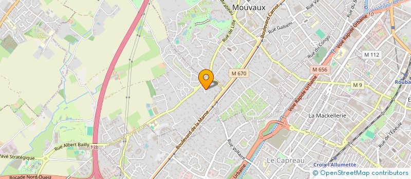 localisation de l'entreprise LE VILLARET 2022 à MARCQ-EN-BARŒUL
