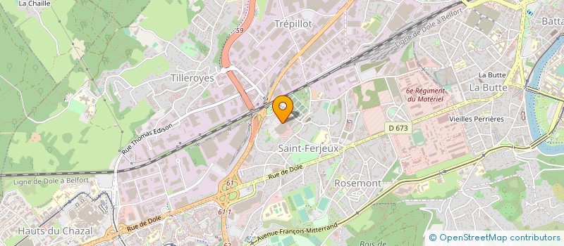 localisation de l'entreprise LE VILLEY à BESANCON