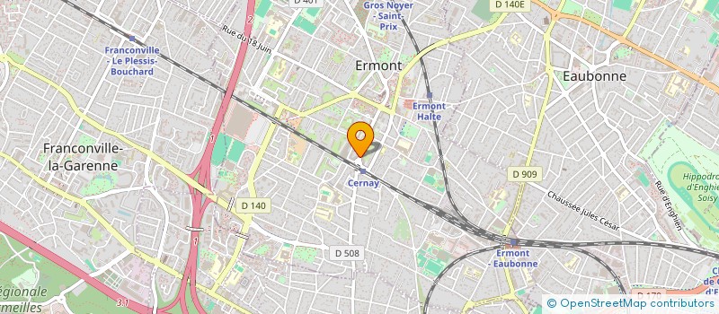 localisation de l'entreprise LE VILLIERS à ERMONT