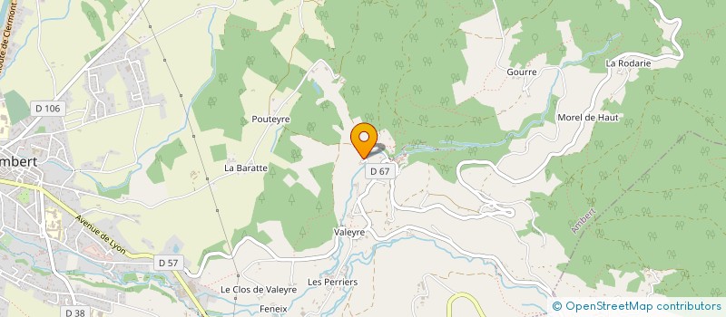 localisation de l'entreprise LE VIMAL  AMBERT