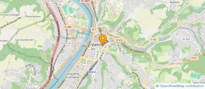 localisation de l'entreprise LE VIN 20 à VIENNE