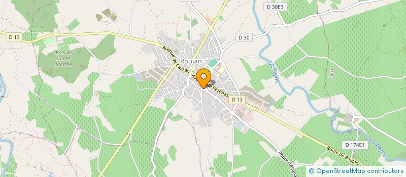 localisation de l'entreprise LE VIN DE LA GRANGE  ROUJAN