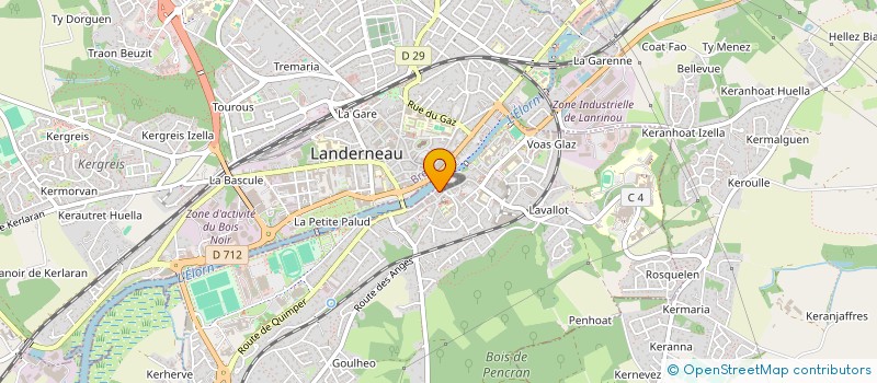 localisation de l'entreprise LE VIN DIVIN à LANDERNEAU