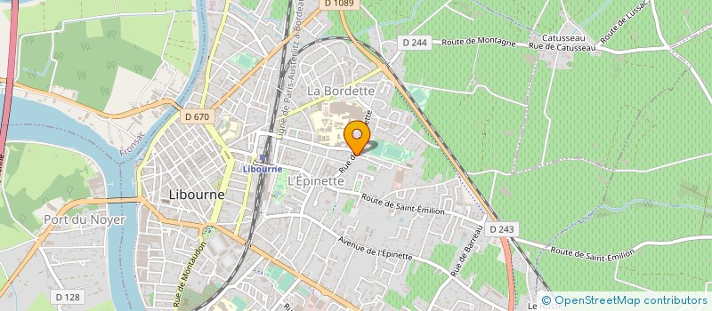 localisation de l'entreprise LE VIN ET NOUS à LIBOURNE