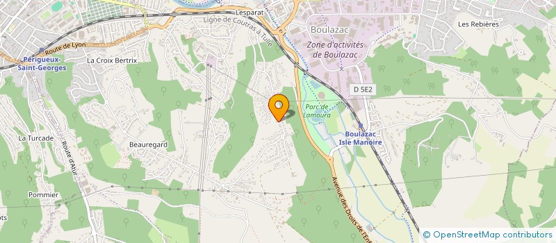 localisation de l'entreprise LE VINCENNES 24  TRELISSAC