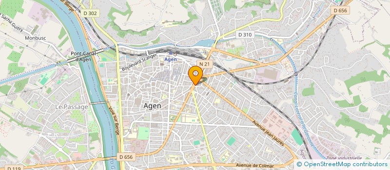 localisation de l'entreprise LE VINCENNES à AGEN
