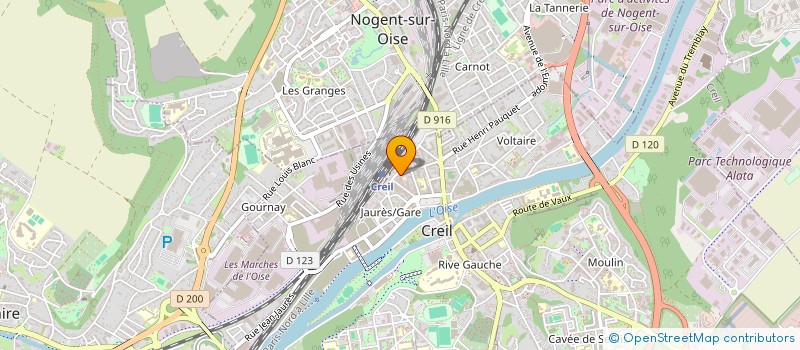 localisation de l'entreprise LE VINCENNES à CREIL