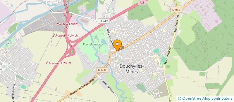 localisation de l'entreprise LE VINCENNES à DOUCHY-LES-MINES