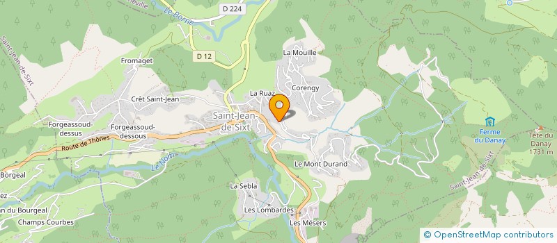 localisation de l'entreprise LE VINGT ANS  SAINT-JEAN-DE-SIXT