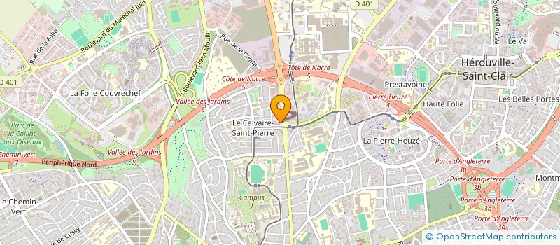 localisation de l'entreprise LE VINGT-TROIS à CAEN