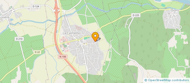 localisation de l'entreprise LE VINSON  LA CALMETTE