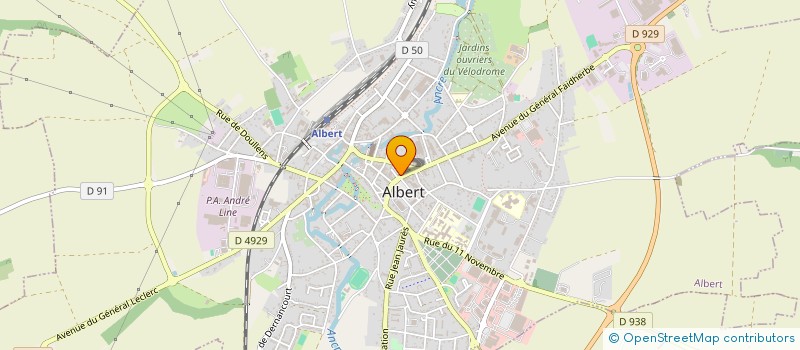 localisation de l'entreprise LE VINTAGE CAFE à ALBERT