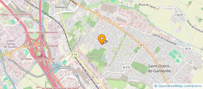 localisation de l'entreprise LE VIOLON POURPRE  SAINT-ORENS-DE-GAMEVILLE