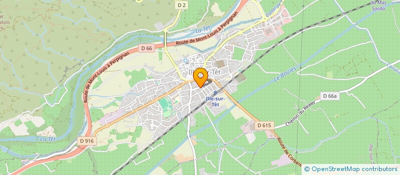 localisation de l'entreprise LE VIRAGE à ILLE-SUR-TET