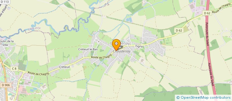 localisation de l'entreprise LE VIRAGE  CHAUDENAY