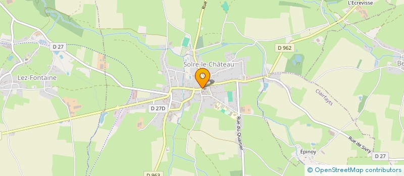 localisation de l'entreprise LE VIRAGE  SOLRE-LE-CHATEAU