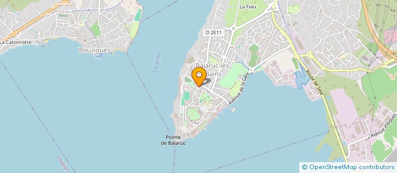 localisation de l'entreprise LE VIRAGE SUD  BALARUC-LES-BAINS