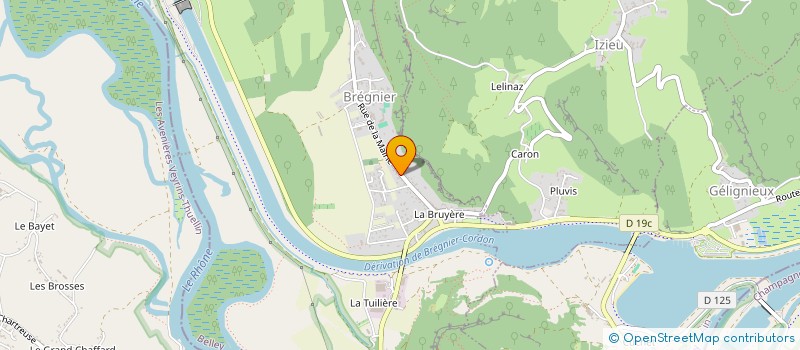 localisation de l'entreprise LE VIRGIGNIEN  BREGNIER-CORDON