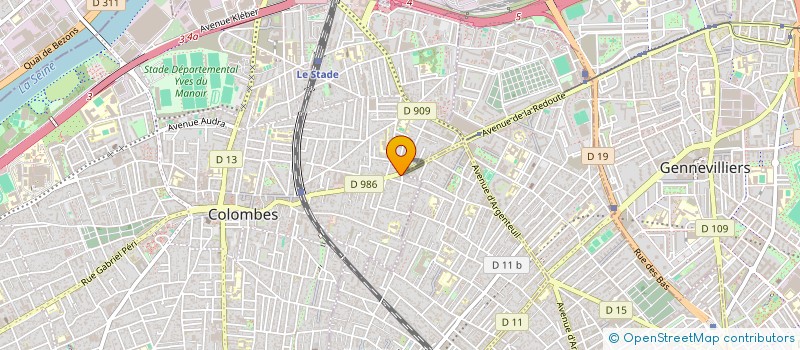 localisation de l'entreprise LE VIRIATO à COLOMBES